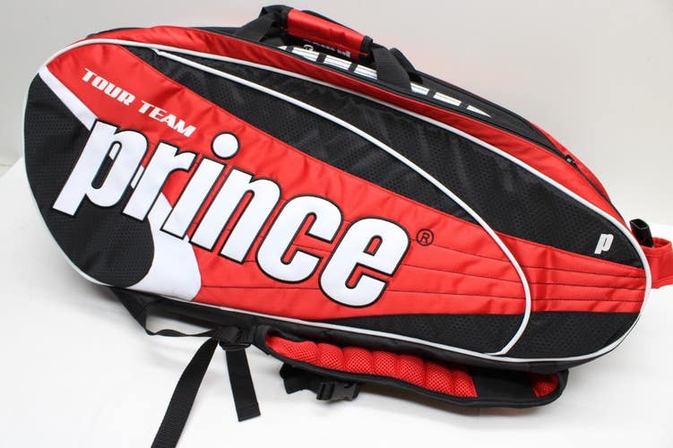 *NEW OLD STOCK* PRINCE TOUR TEAM 12 PACK TENNIS BAG (RED/BLACK) #6P873613ST