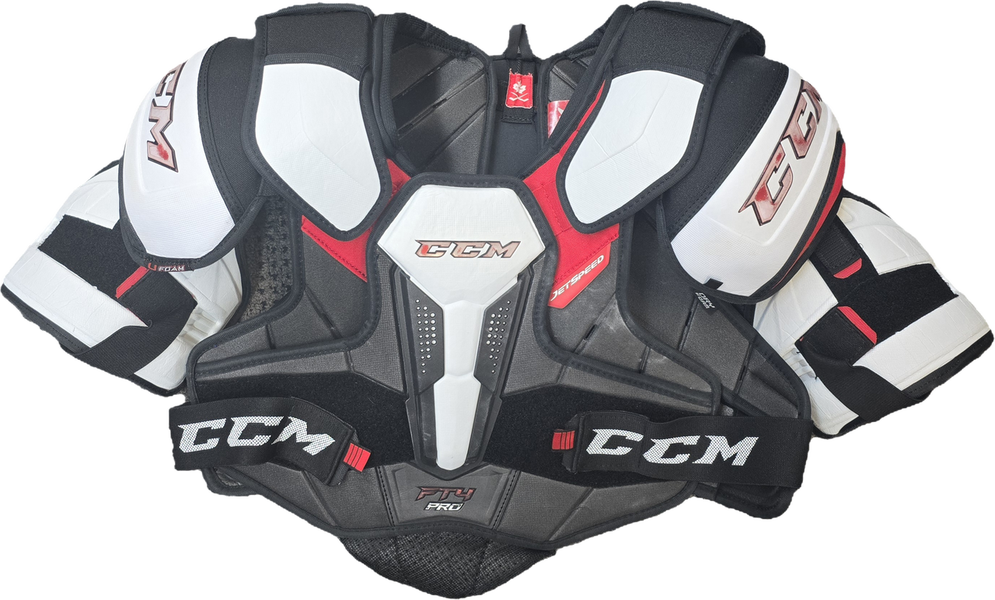 CCM Jetspeed FT4 Pro Shoulder Pads Senior Large Pro Stock Used (14550)
