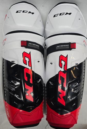 CCM Jetspeed FT4 Pro Sr Shin Guards Pads 14" Pro Stock New (14551)