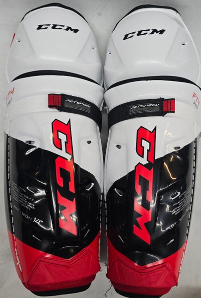 CCM Jetspeed FT4 Pro Sr Shin Guards Pads 14" Pro Stock New (14551)
