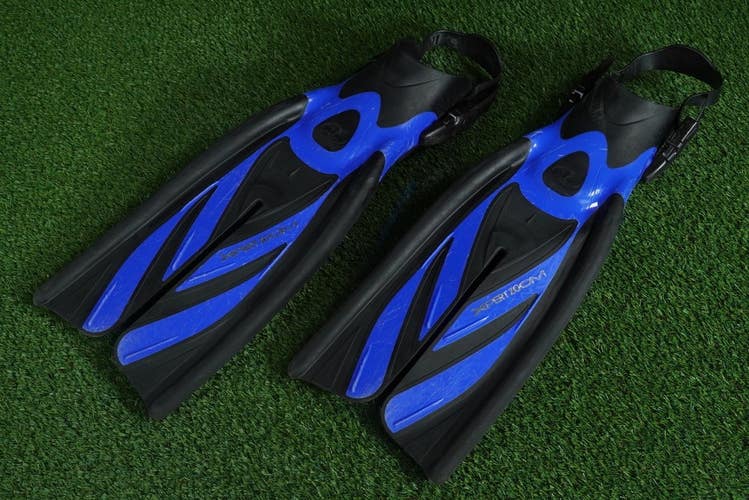 TUSA NATURES WING X-PERT ZOOM OPEN HEEL DIVE FINS BLUE / BLACK, SIZE M / ML