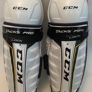 CCM Tacks Pro Sr Shin Guards Pro Stock 14" New NHL AHL (14555)