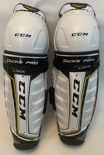 CCM Tacks Pro Sr Shin Guards Pro Stock 14" New NHL AHL (14555)