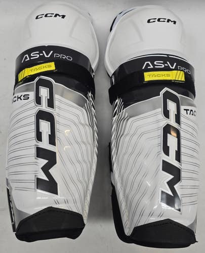 CCM Tacks ASV Pro Sr Shin Guards Pro Stock 14" New NHL AHL (14556)
