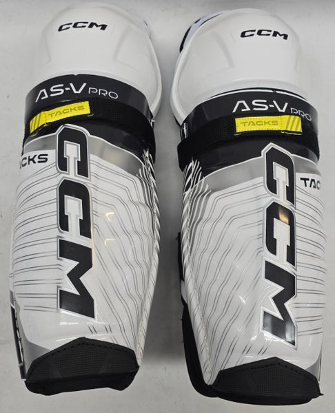 CCM Tacks ASV Pro Sr Shin Guards Pro Stock 16" New NHL AHL (14557)