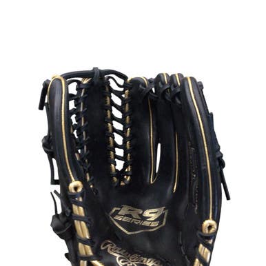 Used Rawlings R9 SERIES BB/SB Glove RH Throw Black 12 3/4" 11760-S000083521