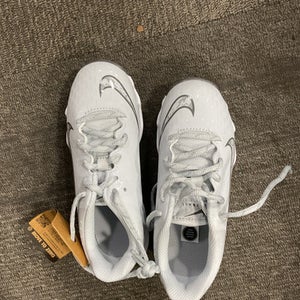 Used Nike DIAMOND BB CLEATS BB/SB Cleats White Youth 13.0 11614-S000224134