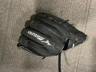Used Mizuno POWER CLOSE BB/SB Glove LH Throw Black 10" 11614-S000224130