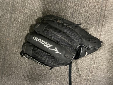 Used Mizuno POWER CLOSE BB/SB Glove LH Throw Black 10" 11614-S000224130