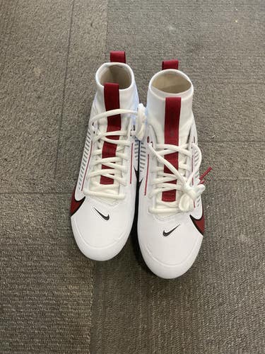 Used Nike VAPOR EDGE PRO 360 Adult FB Cleats Cardinal And White Senior 7.5 11614-S000224093