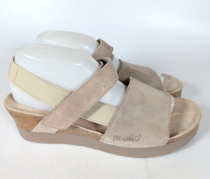 Papillio by Birkenstock Linda Platform Wedge Sandals Women's Size: 41 / 10 Beige