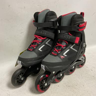 Used Rollerblade MACROBLADE 80W Senior Rec Fitness Skates Black Senior 8 11855-S000193454