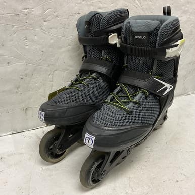 Used DECATHALON OXELO INLINE SKATES Senior Rec Fitness Skates Black Senior 9 11855-S000193471