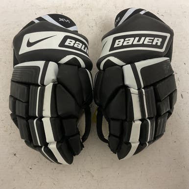 Used Bauer VAPOR XVI Junior Gloves Black And White 11" 11855-S000193457