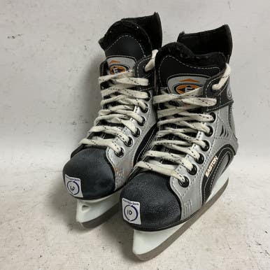 Used Easton SYNERGY 700 Youth Hockey Skate Black And Silver Youth 10.0 11855-S000193459