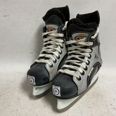 Used Easton SYNERGY 700 Youth Hockey Skate Black And Silver Youth 10.0 11855-S000193459