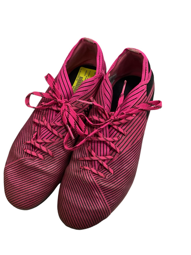 Used Adidas NEMESIS Soccer Cleats Pink Junior 04 11613-S000170498