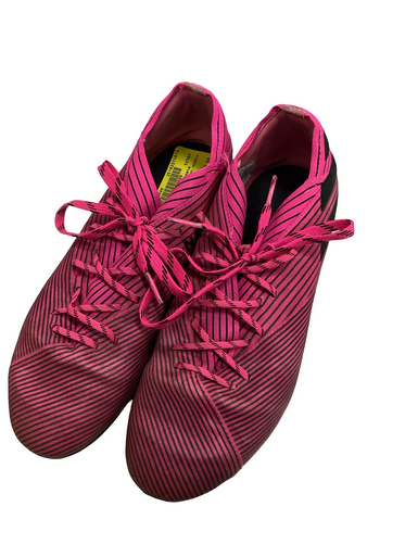 Used Adidas NEMESIS Soccer Cleats Pink Junior 04 11613-S000170498