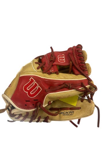 Used Wilson A500 BB/SB Glove RH Throw Red 11" 11850-S000021898