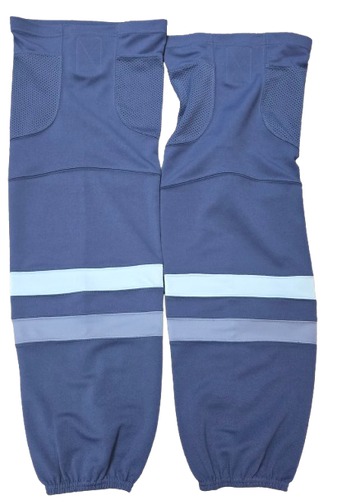 SP CUSTOM PRO HOCKEY SOCKS SPRINGIELD THUNDERBIRDS MILITARY PRO STOCK USED (14576)