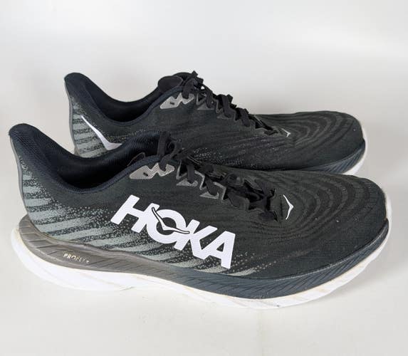 Hoka One One Mens Mach 5 1127893 BCSTL Black Running Shoes Sneakers Size 13 EE