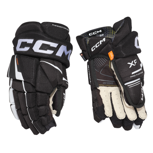 New CCM Black Tacks XF Gloves | 12" | #191520817244