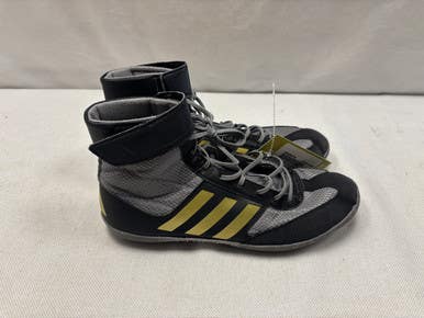 Used Adidas Wrestling Shoes Black Youth 09.0 11490-S000266709