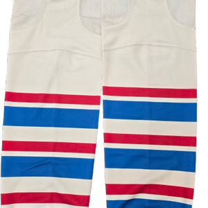 SP CUSTOM PRO HOCKEY SOCKS SPRINGIELD THUNDERBIRDS TEDDY BEAR TOSS NIGHT PRO STOCK USED (14580)