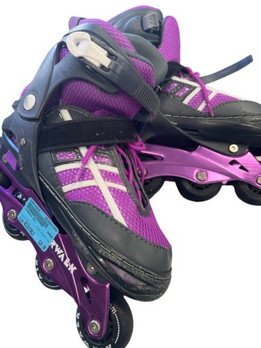 Used AIRWALK ADJ Senior Rec Fitness Skates Purple Adjustable 11682-S000122829