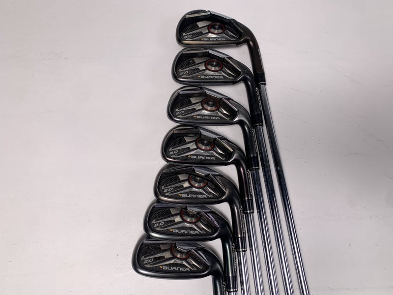 TaylorMade Burner 2.0 Iron Set 4-PW SuperFast 85g Stiff Steel Mens RH