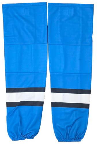 SP CUSTOM PRO HOCKEY SOCKS SPRINGIELD THUNDERBIRDS SPECIALTY NIGHT PRO STOCK USED (14584)