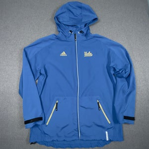 Adidas UCLA Bruins Team Issued Jacket Mens Size Large Blue Full Zip EUC