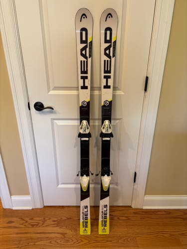 Racing 152 cm HEAD World Cup Rebels i.GS RD Skis With Bindings Max Din 10 (Used)