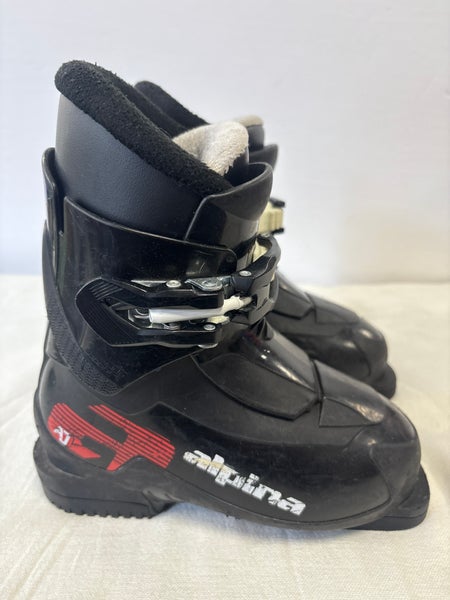 Mondo 18 & 18.5 Kid's Alpina AJ1 Ski Boots (Used)