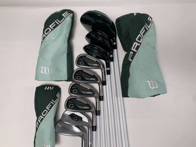 Wilson Profile SGI Club Set Driver 5W 5H  -PW SW Profile Ladies Graphite RH HC