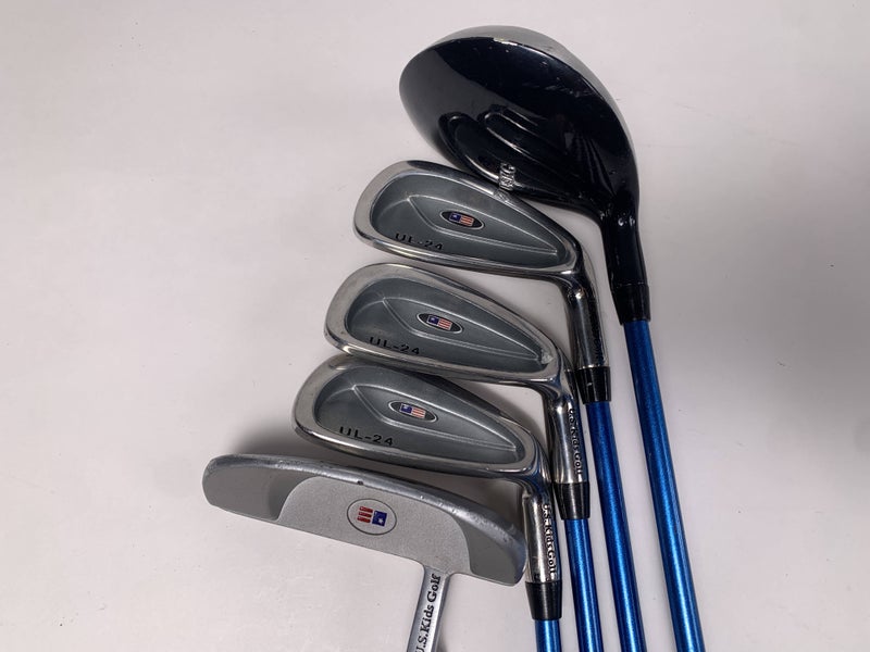 US KIds UL-24 Club Set 3W 8 9 PW Putter KidPower 45-31 Junior RH