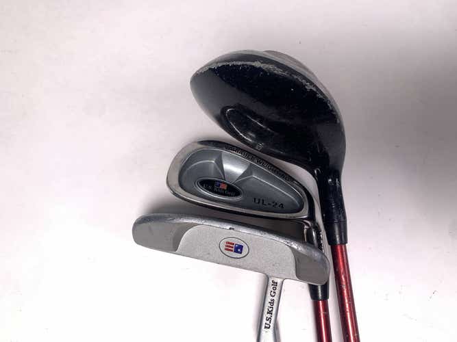 US KIds Kid Power 39-27 Club Set Driver 7 Putter Kid Power Junior RH