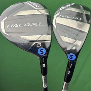 Cleveland Halo XL Fairway Wood / Hybrid Set 5W 18*, 4H 21* Tensei AV Stiff NEW