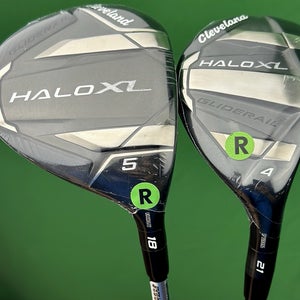 Cleveland Halo XL Fairway Wood / Hybrid Set 5W 18*, 4H 21* Tensei AV Regular NEW