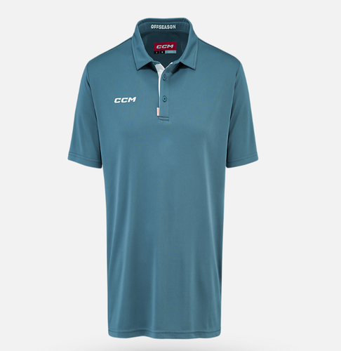 New CCM Pewter Relaxed Polo | Senior M | #191520722586