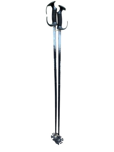 Used KERMA PROGRESS Mens DH Ski Pole Black 115 cm / 46 in 11833-S000166914