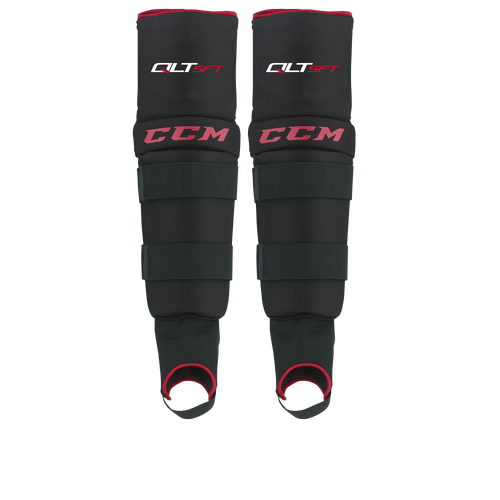 New CCM Quicklite Soft Ball Hockey Shin Guards | Senior M | #888600268484