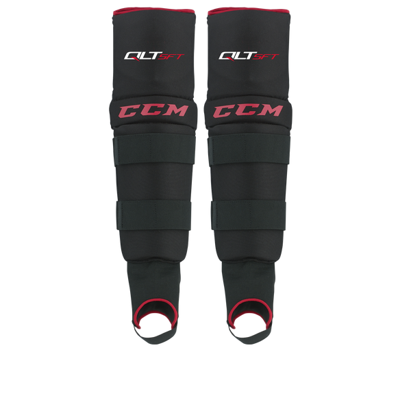New CCM Quicklite Soft Ball Hockey Shin Guards | Senior M | #888600268484