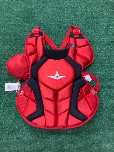 Red All Star System 7 Axis Catcher's Chest Protector (New)