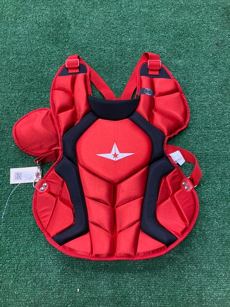 Red All Star System 7 Axis Catcher's Chest Protector (New)