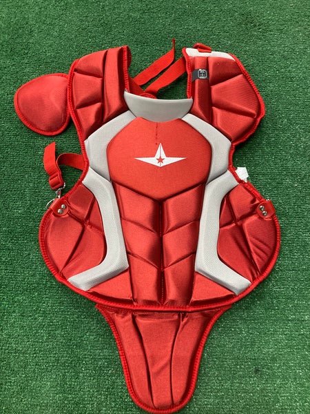 Red All Star Player's Series Catcher's Chest Protector (New)