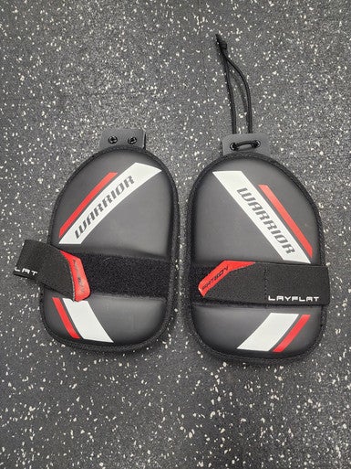 Used Warrior FATBOY Box Lacrosse Arm Pads/Guards Black Junior 11849-S000033083