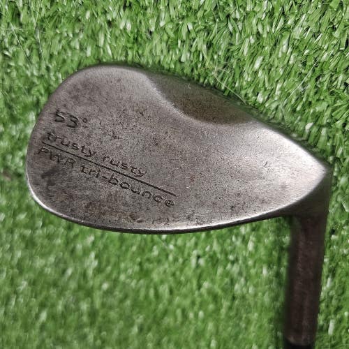Cobra Trusty Rusty Raw 53 Gap Wedge PWR Tri-Bounce Dynamic Gold S300 Stiff RH