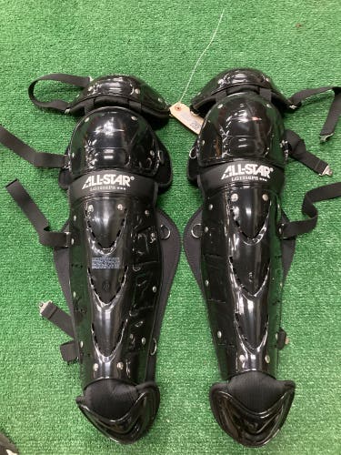 Black All Star Player's Series Catcher's Leg Guard (New)