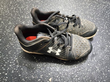 Used Under Armour LEDDOFF BB/SB Cleats Black Junior 02.5 11849-S000033038